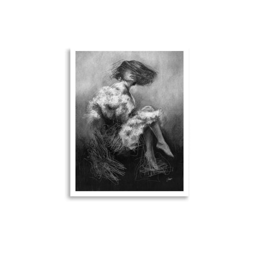 Charcotik 7 – 11x14 Charcoal Art Print