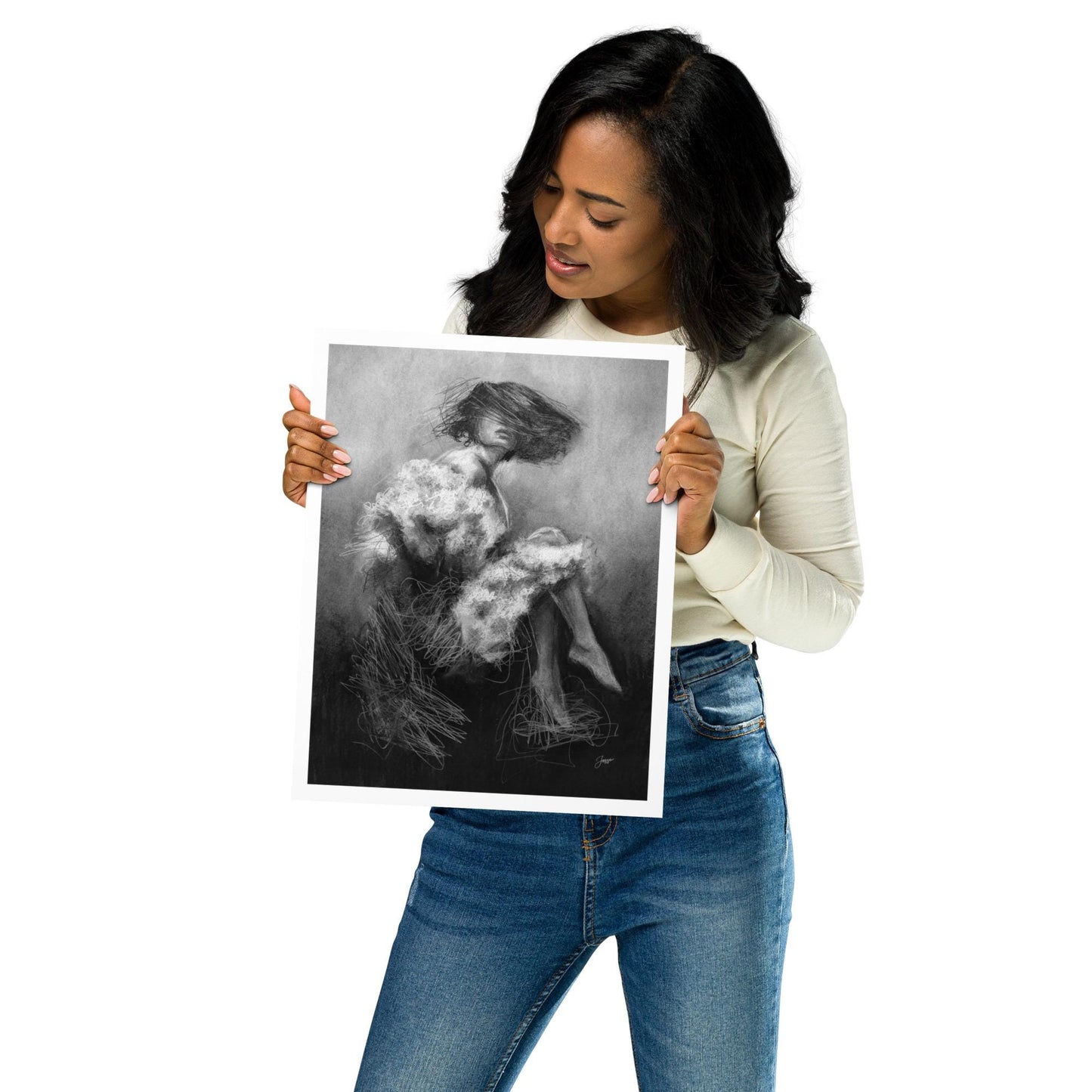 Charcotik 7 – 11x14 Charcoal Art Print