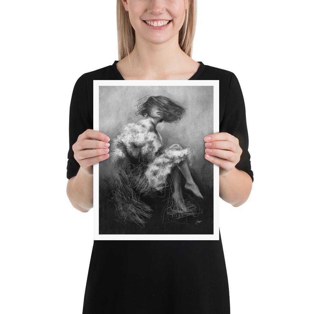 Charcotik 7 – 11x14 Charcoal Art Print