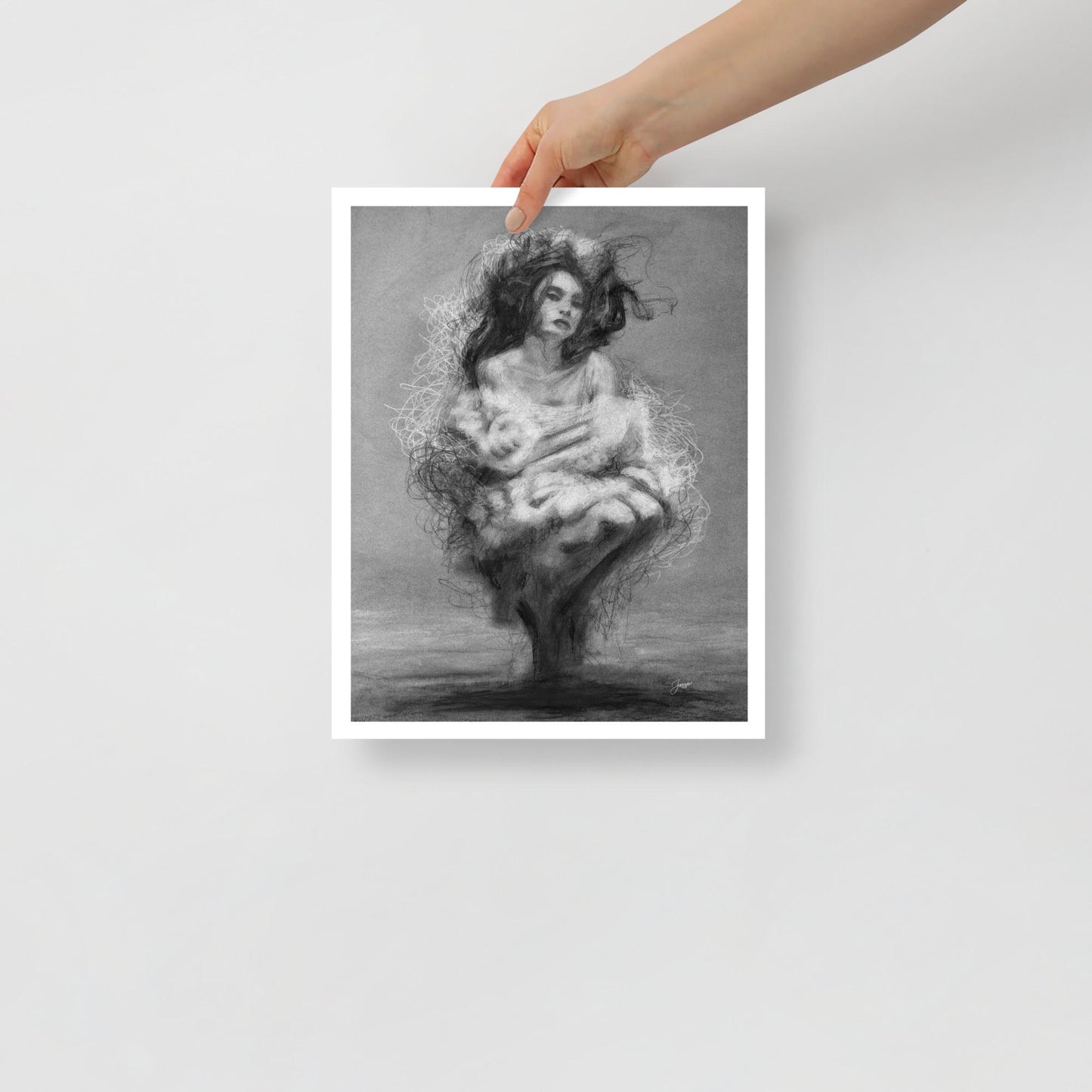Charcotik 22 – 11x14 Charcoal Art Print
