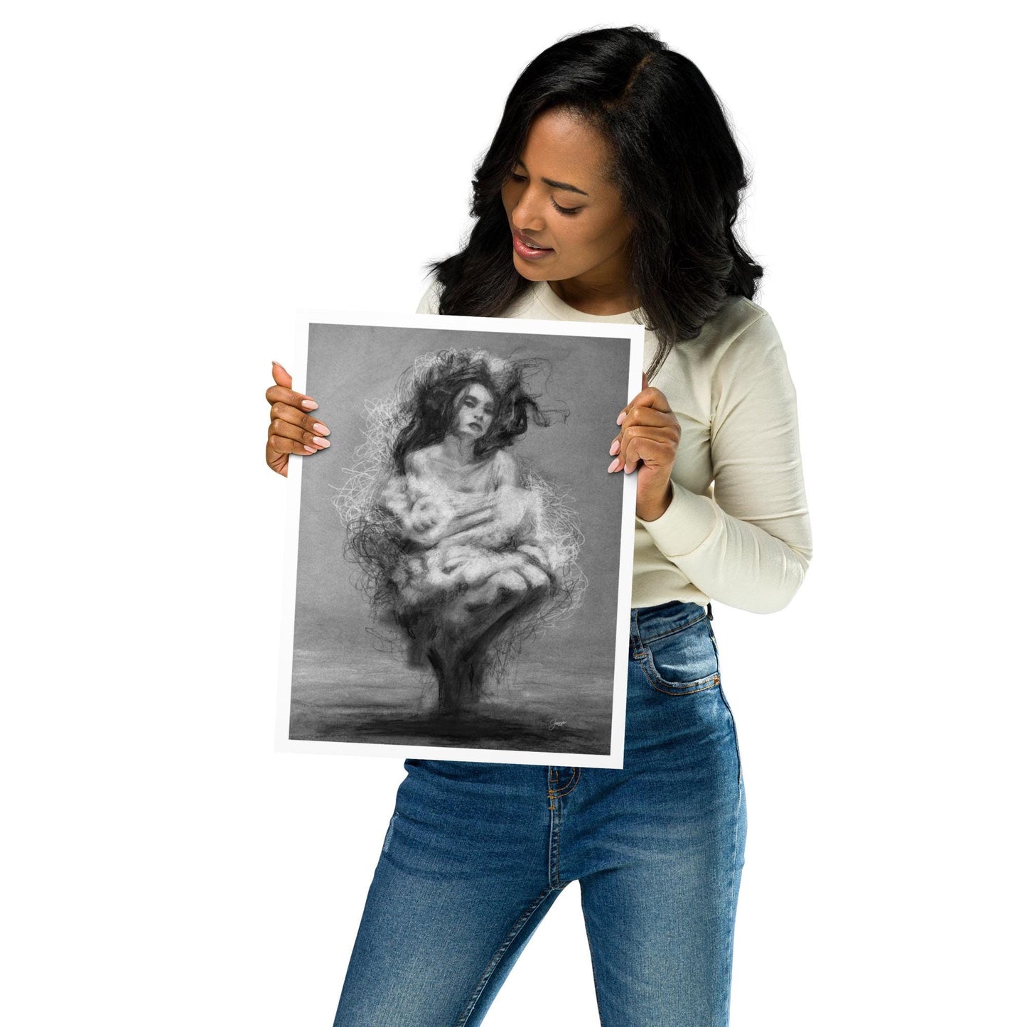 Charcotik 22 – 11x14 Charcoal Art Print