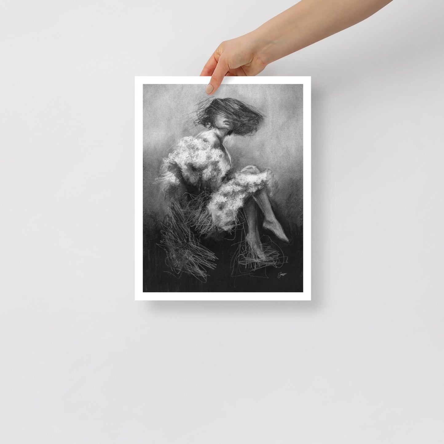 Charcotik 7 – 11x14 Charcoal Art Print