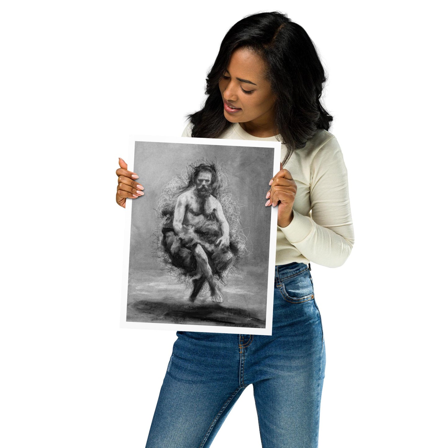 Charcotik 23 – 11x14 Charcoal Art Print
