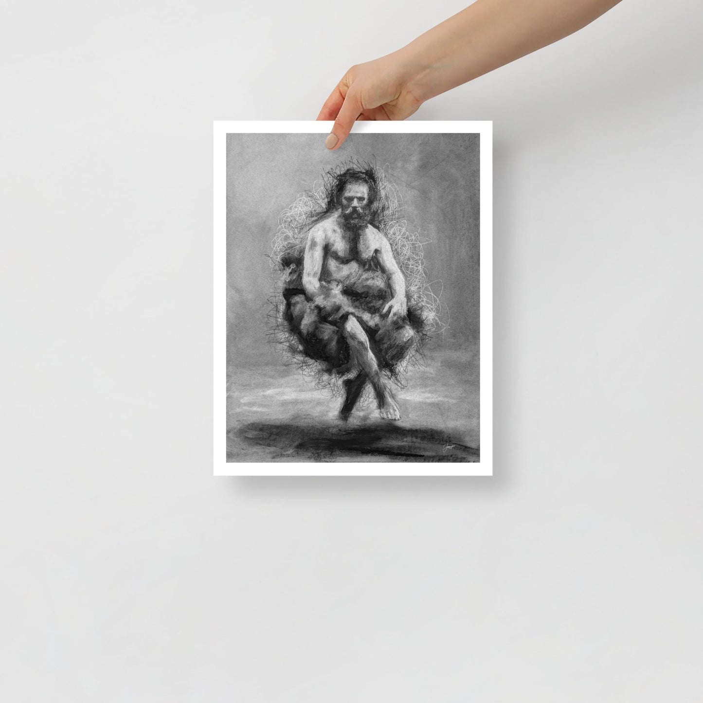 Charcotik 23 – 11x14 Charcoal Art Print