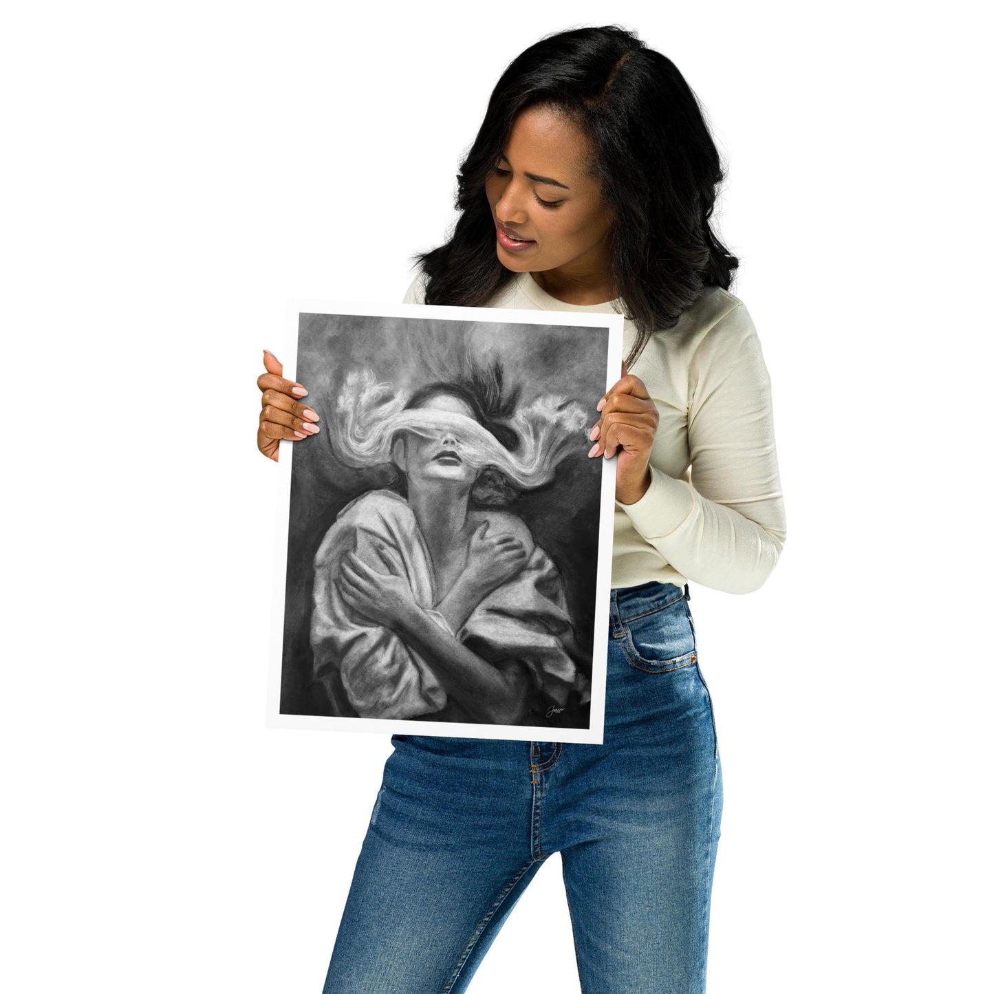 Charcotik 6 – 11x14 Charcoal Art Print