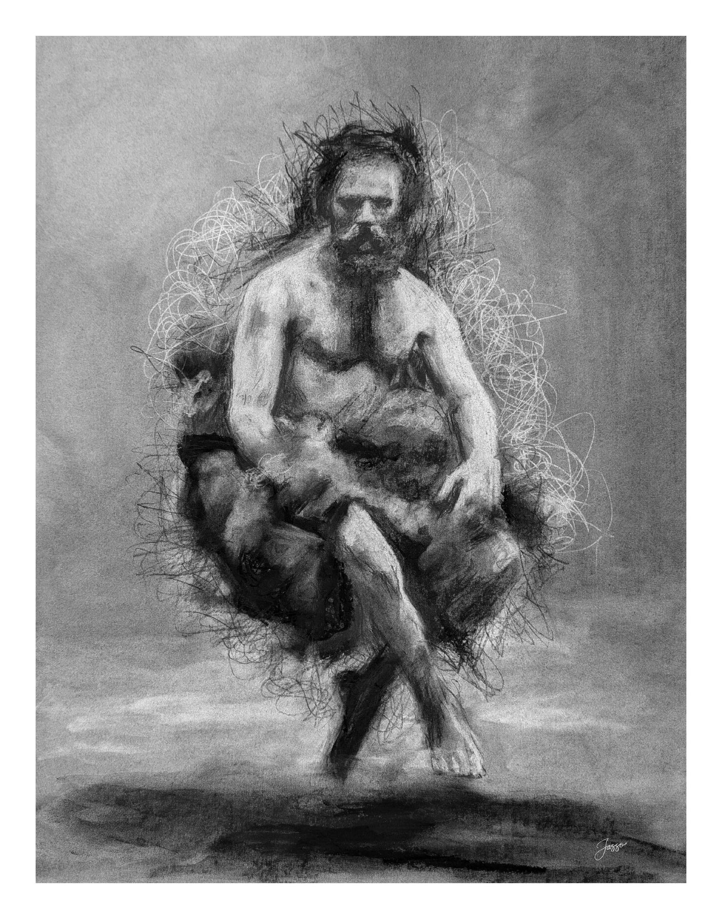 Charcotik 23 – 11x14 Charcoal Art Print