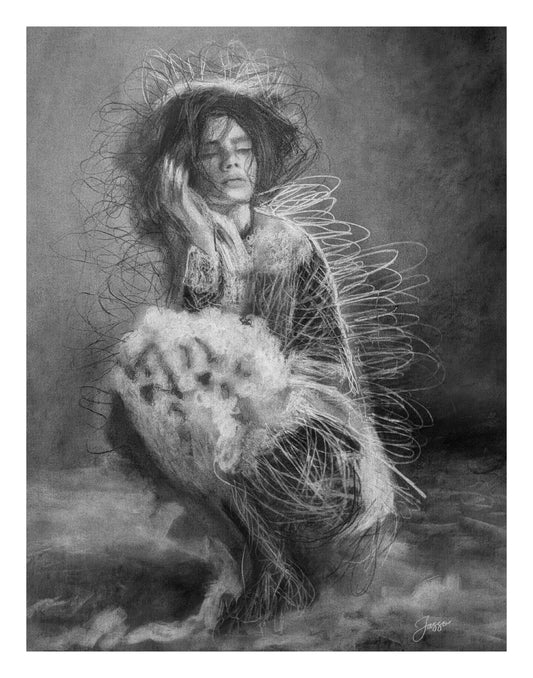 Charcotik 17 – 11x14 Charcoal Art Print