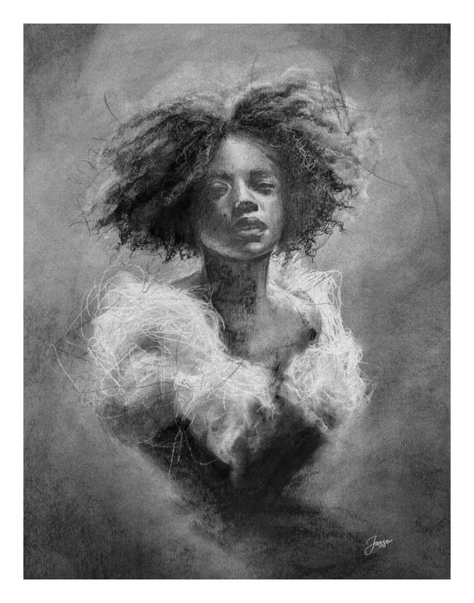 Charcotik 21 – 11x14 Charcoal Art Print