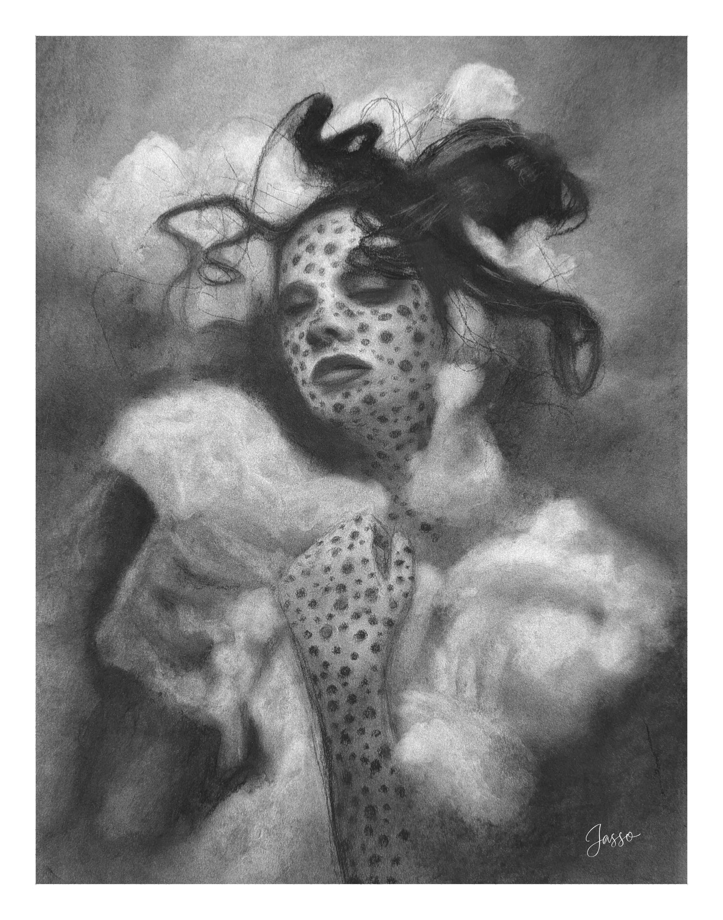 Charcotik 38 – 11x14 Charcoal Art Print