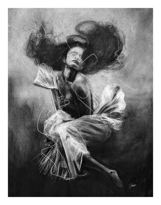 Charcotik 4 – 11x14 Charcoal Art Print