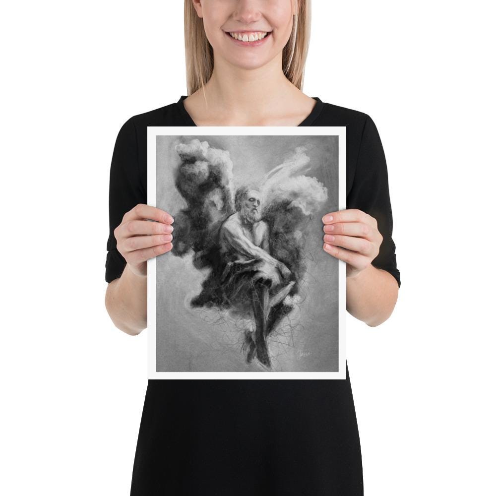 Charcotik 20 – 11x14 Charcoal Art Print