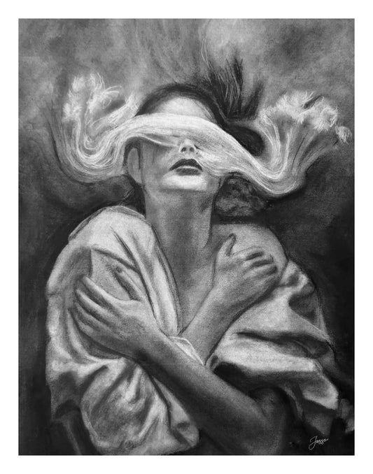 Charcotik 6 – 11x14 Charcoal Art Print
