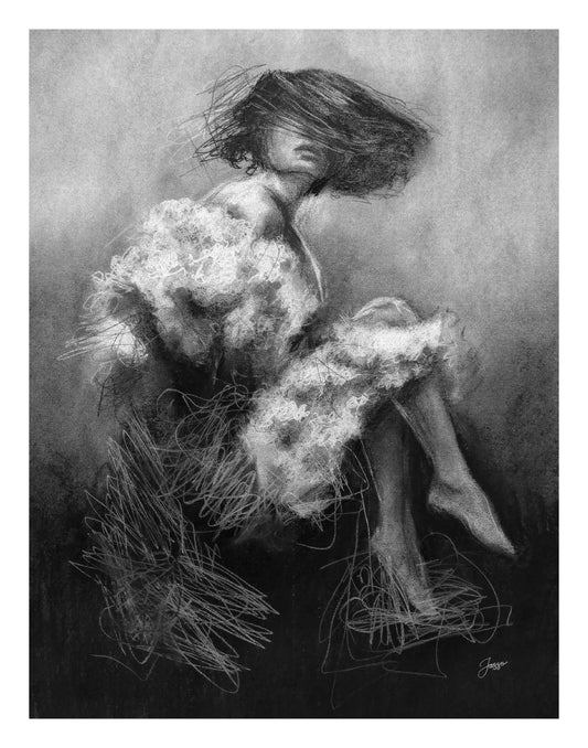 Charcotik 7 – 11x14 Charcoal Art Print